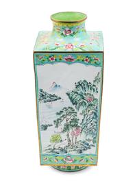 A Chinese Enamel on Copper Painted Vase