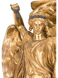 A Neoclassical Gilt Bronze Wall Clock by Louis Valentin Elias Robert (French, 1821-1874)
