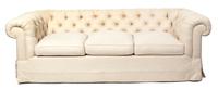 A Pair of Contemporary Upholstered Sofas Height 31 x width 94 x depth 39 inches. — 20TH CENTURY