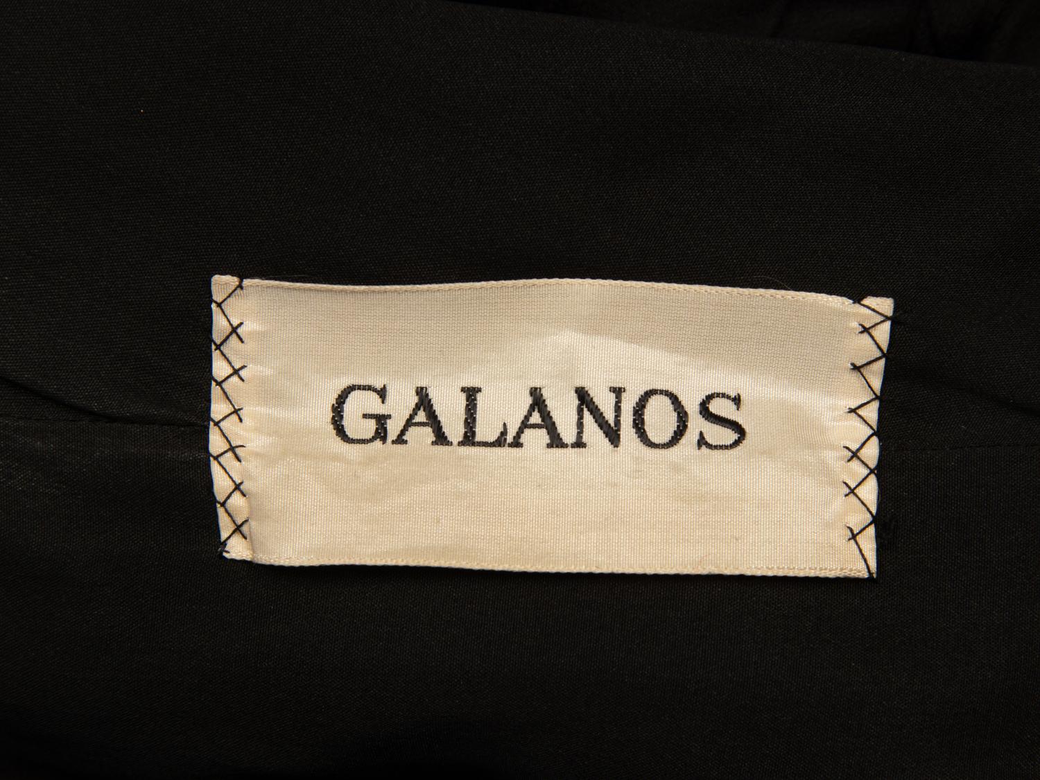 Galanos, Black Bespoke Cocktail Dress
