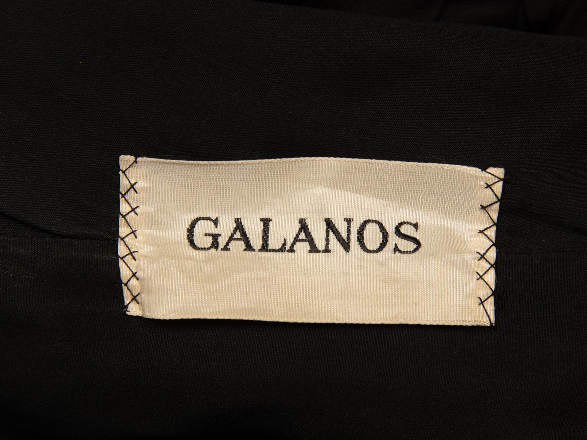 Galanos, Black Bespoke Cocktail Dress