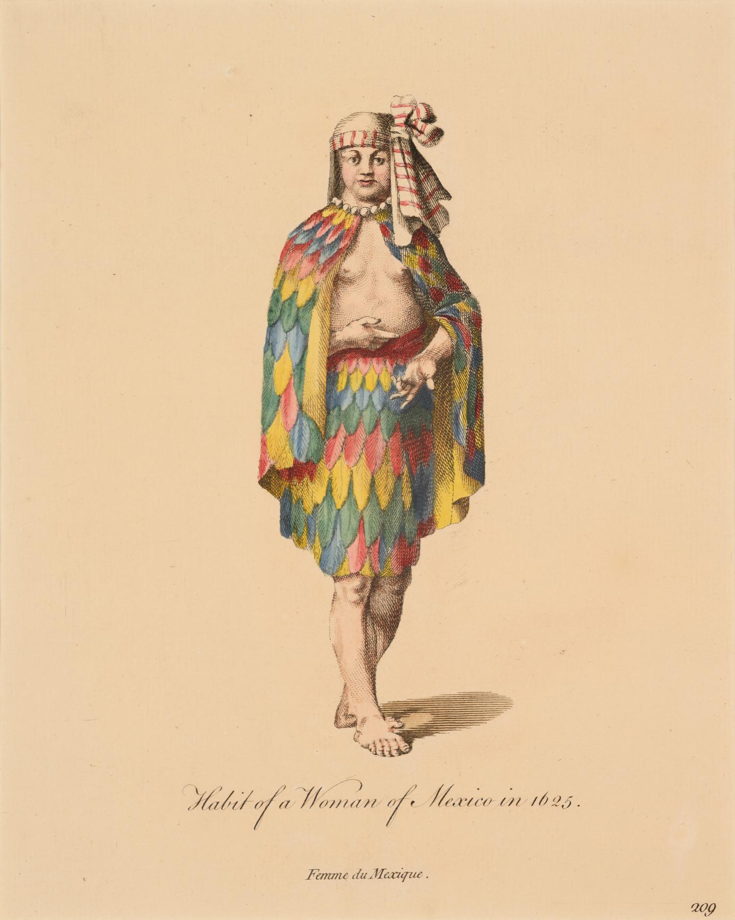 Six Hand-Colored Engravings of Dressing Habits of Native American Tribes After Thomas Jefferys (English, ca. 1719-1771)