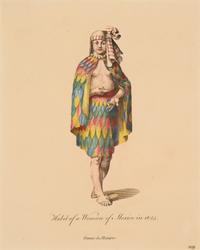 Six Hand-Colored Engravings of Dressing Habits of Native American Tribes After Thomas Jefferys (English, ca. 1719-1771)