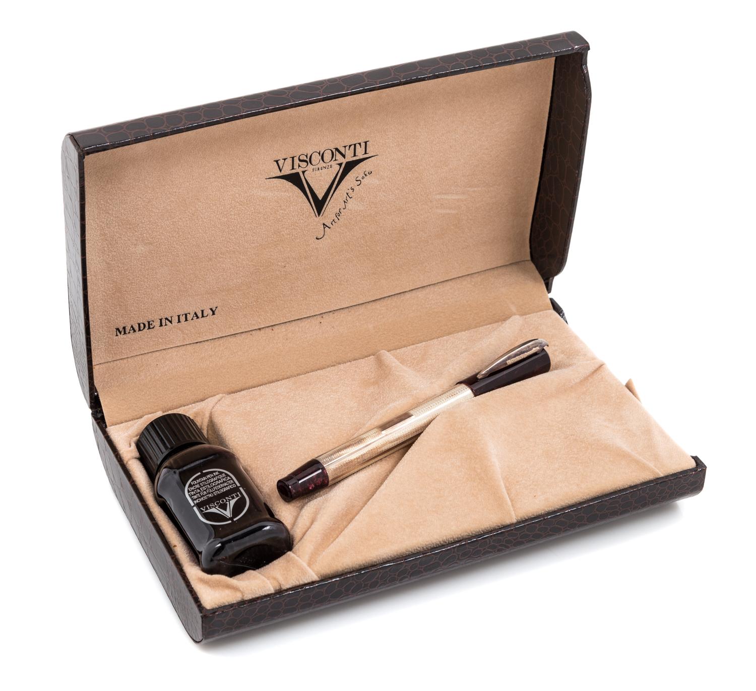 A Visconti Rinascimento: Star Dust-Purple Special Edition Fountain Pen and Ink Set