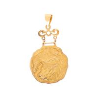 ANTIQUE, YELLOW GOLD MEDALLION PENDANT