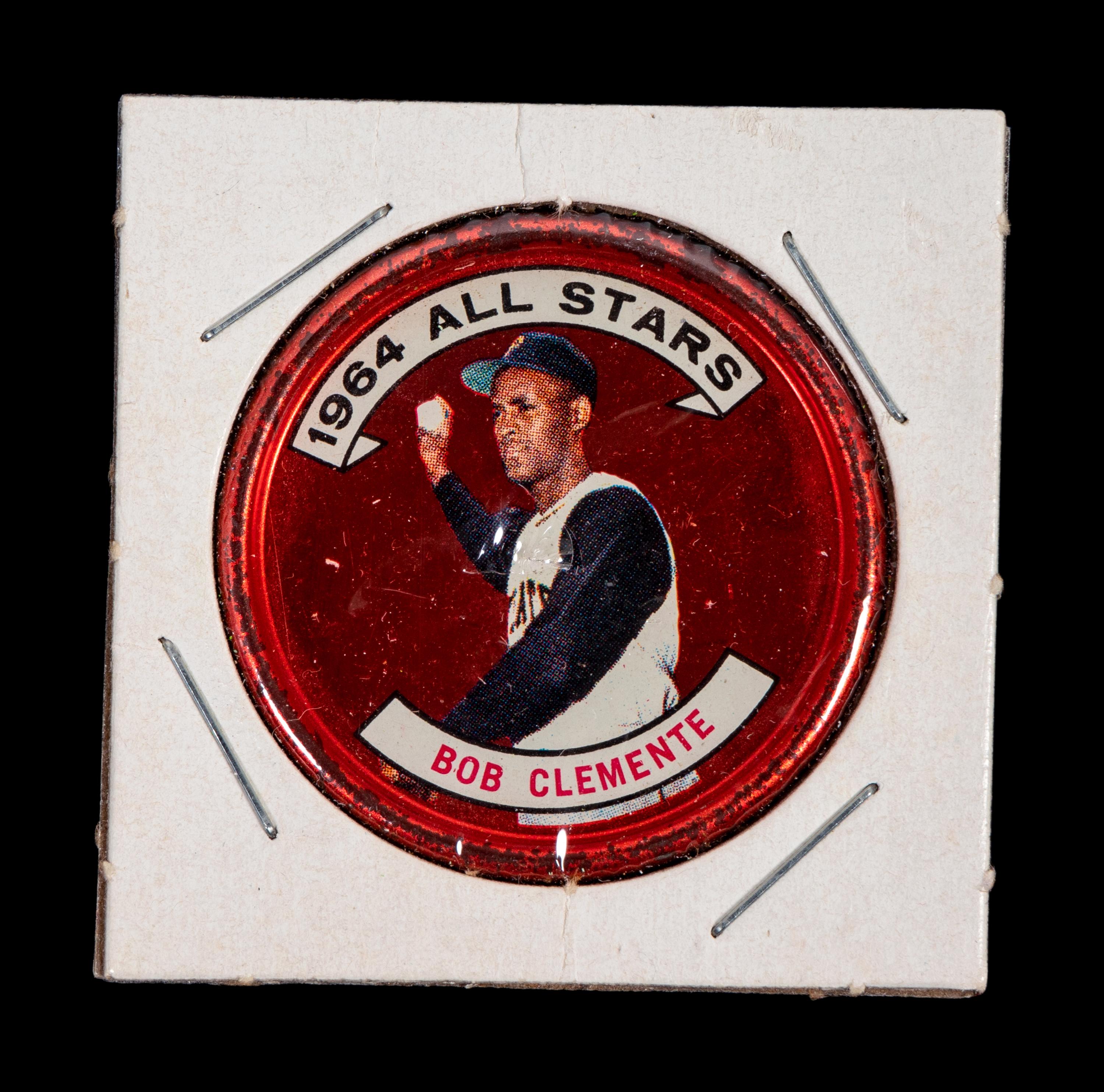 A Group of 44 1960s and 1970s Topps Baseball Coins (Including Willie Mays, Roberto Clemente and Sandy Koufax),