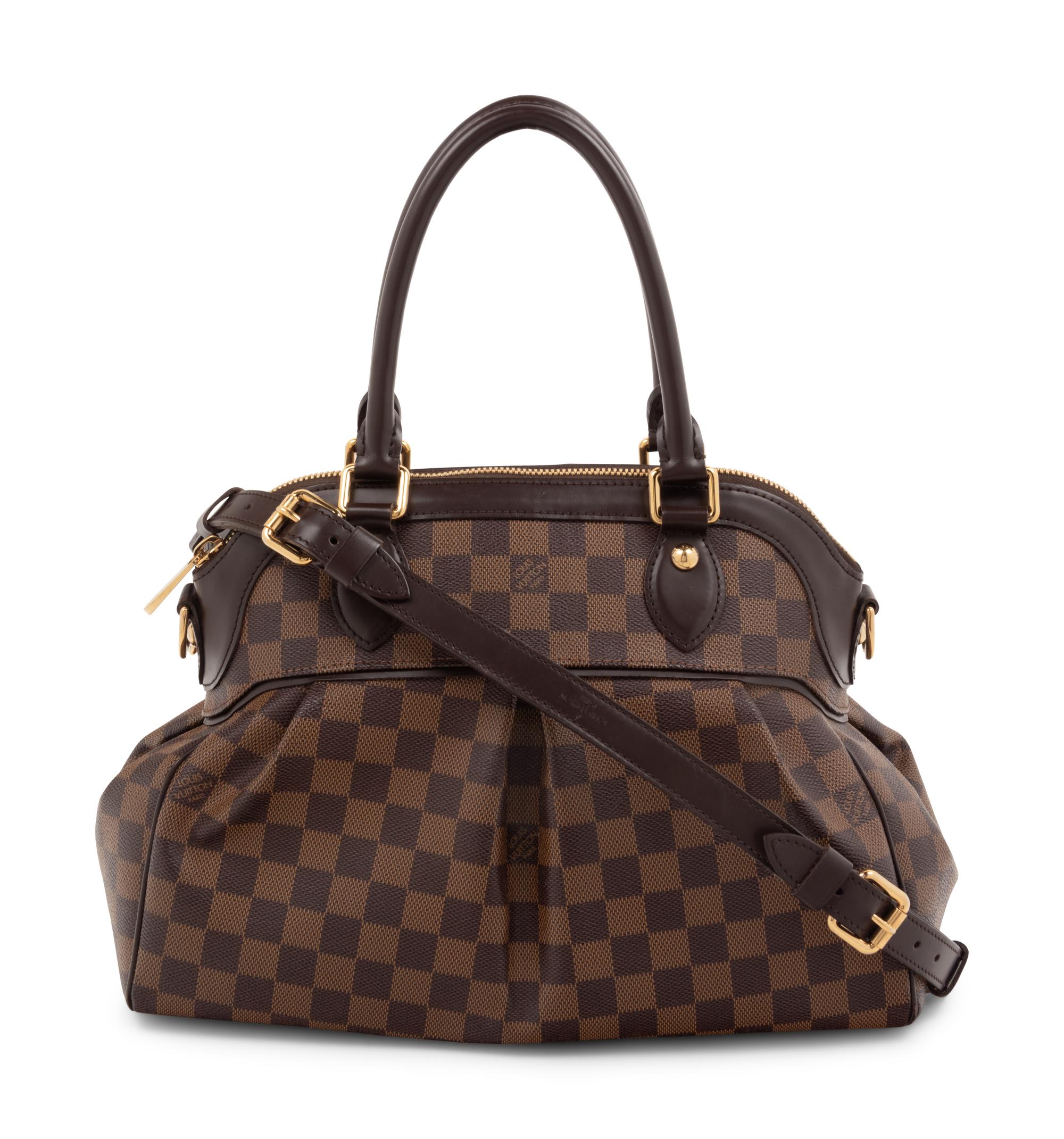 Two Louis Vuitton Items: One Damier Ebene Trevi PM Bag, One Koala Wallet, 2001-2009