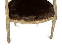 Two French Carved and Painted Wood Chairs