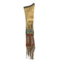 Sioux Beaded Hide Tobacco Bag