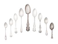 A Large group of Miscellaneous American Silver Flatware