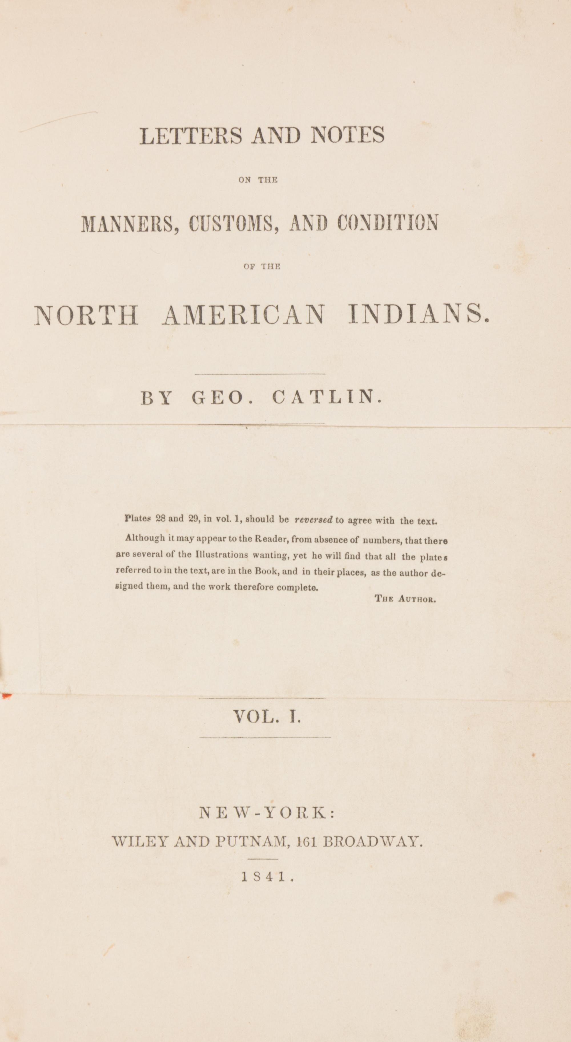 CATLIN, George (1796-1872)