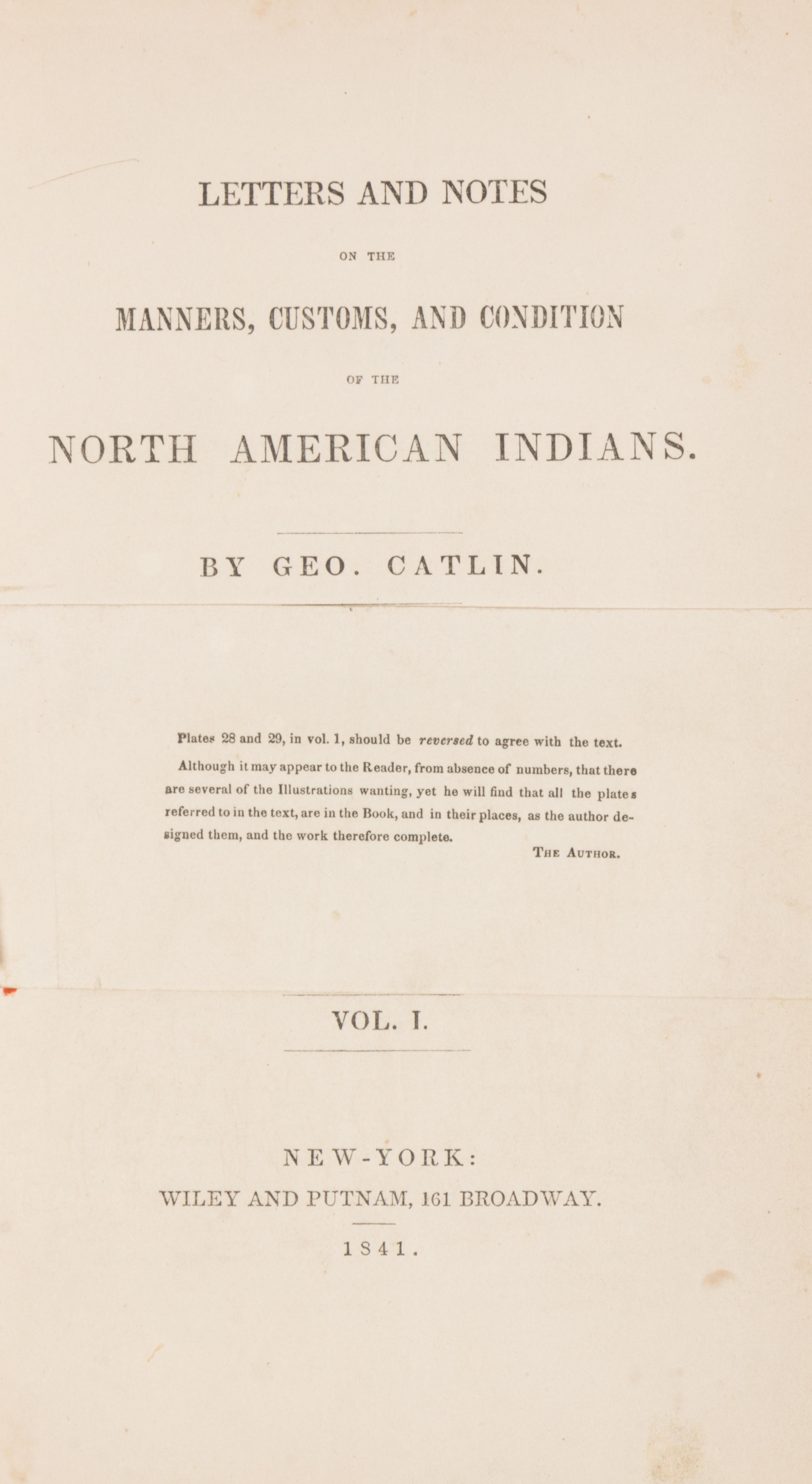 CATLIN, George (1796-1872)
