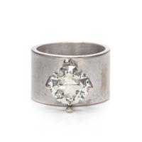 A White Gold and Diamond Ring,