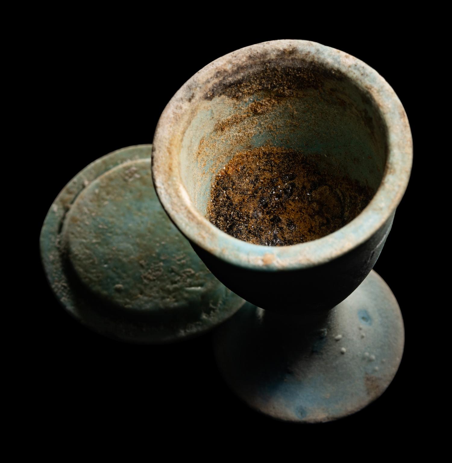 Two Egyptian Faience Cups