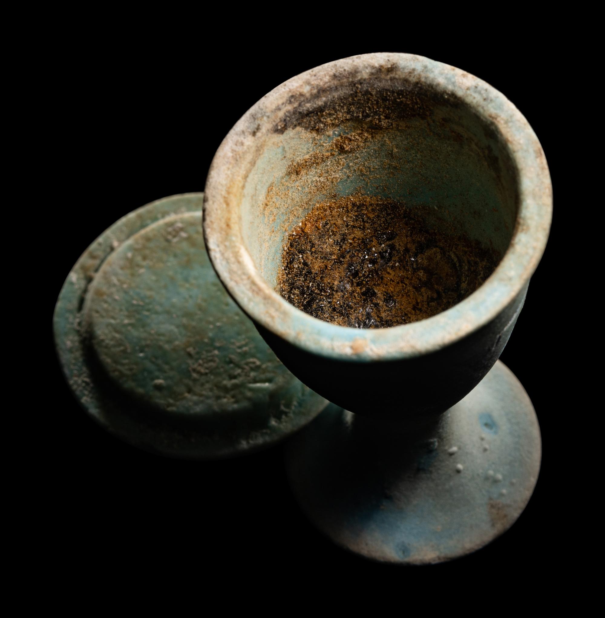 Two Egyptian Faience Cups