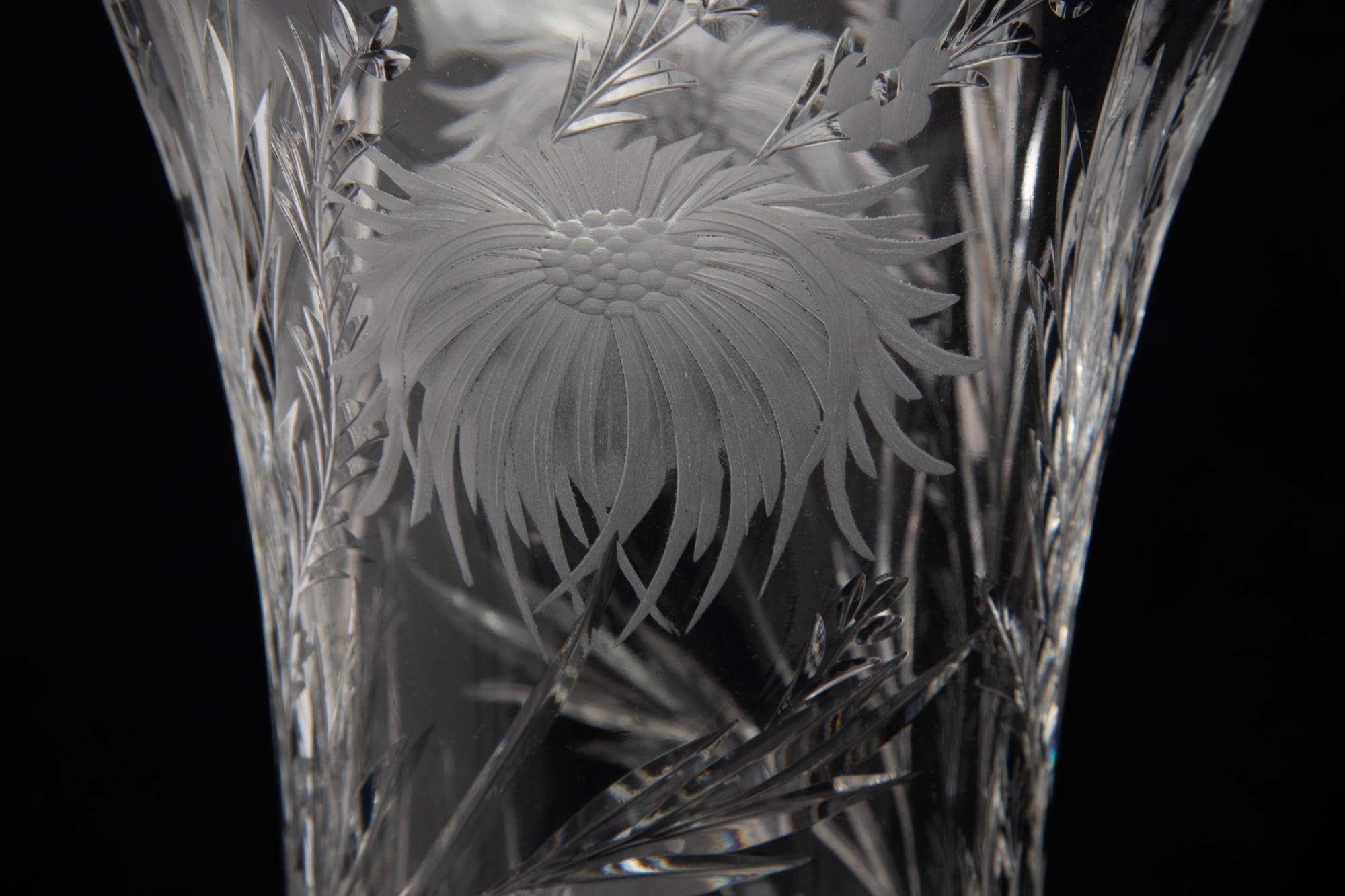 An American Silver-Mounted Cut Glass Vase