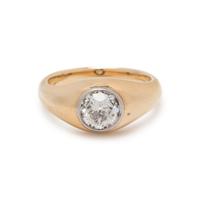 YELLOW GOLD AND DIAMOND RING