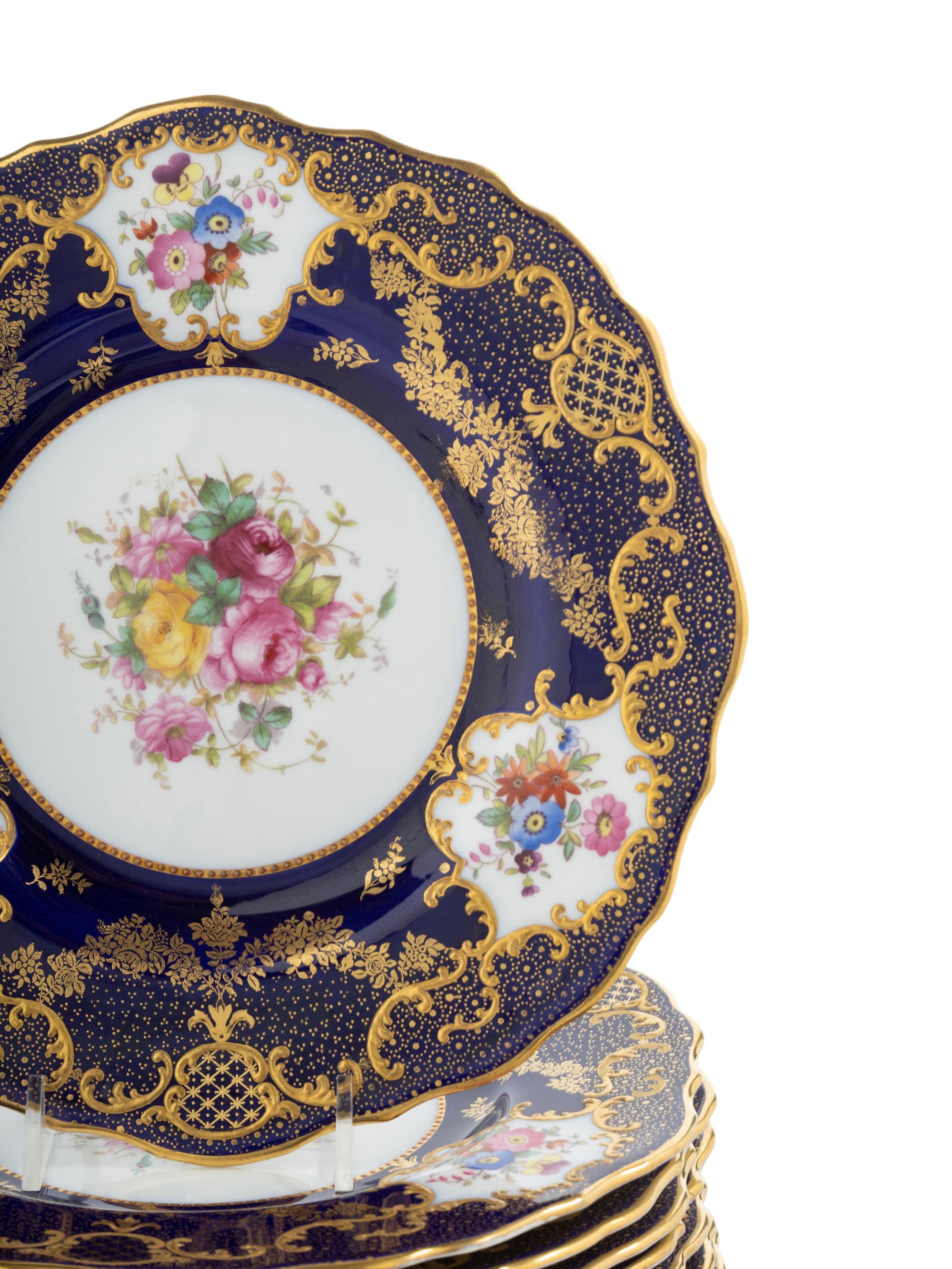 A Set of Twelve Spode Porcelain Plates