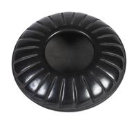 Blackware Pottery Jar, with Repeating Feather Pattern
