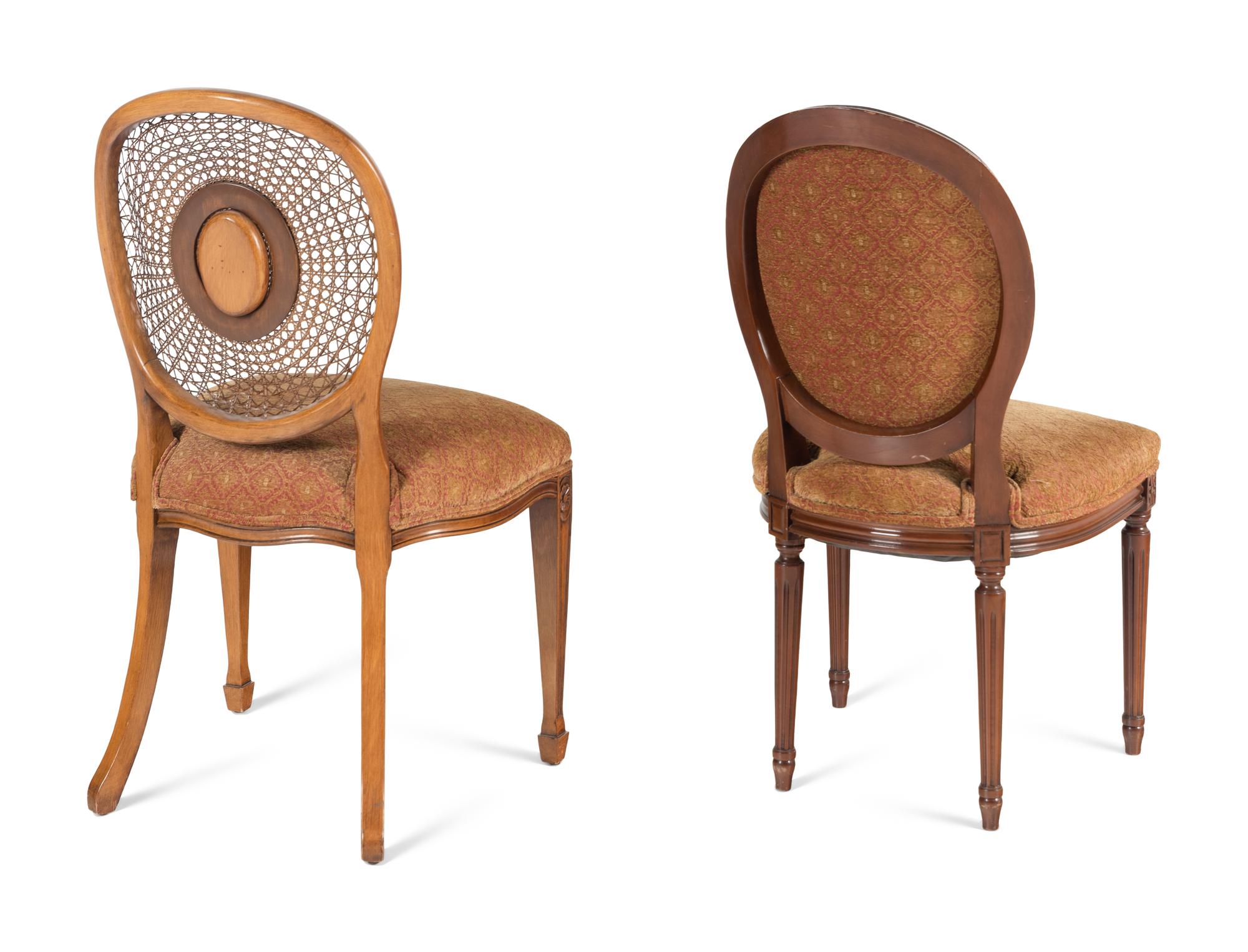 A Set of Six Louis XVI Style Dining Chairs