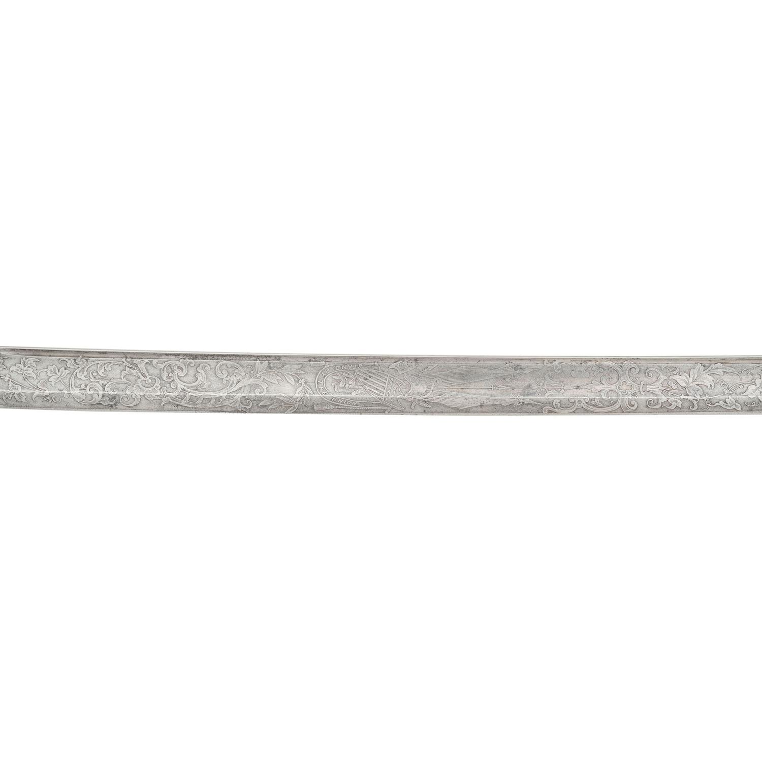 Tiffany Model 1850 Foot Officers Sword Presented to Captain Dennis Flynn