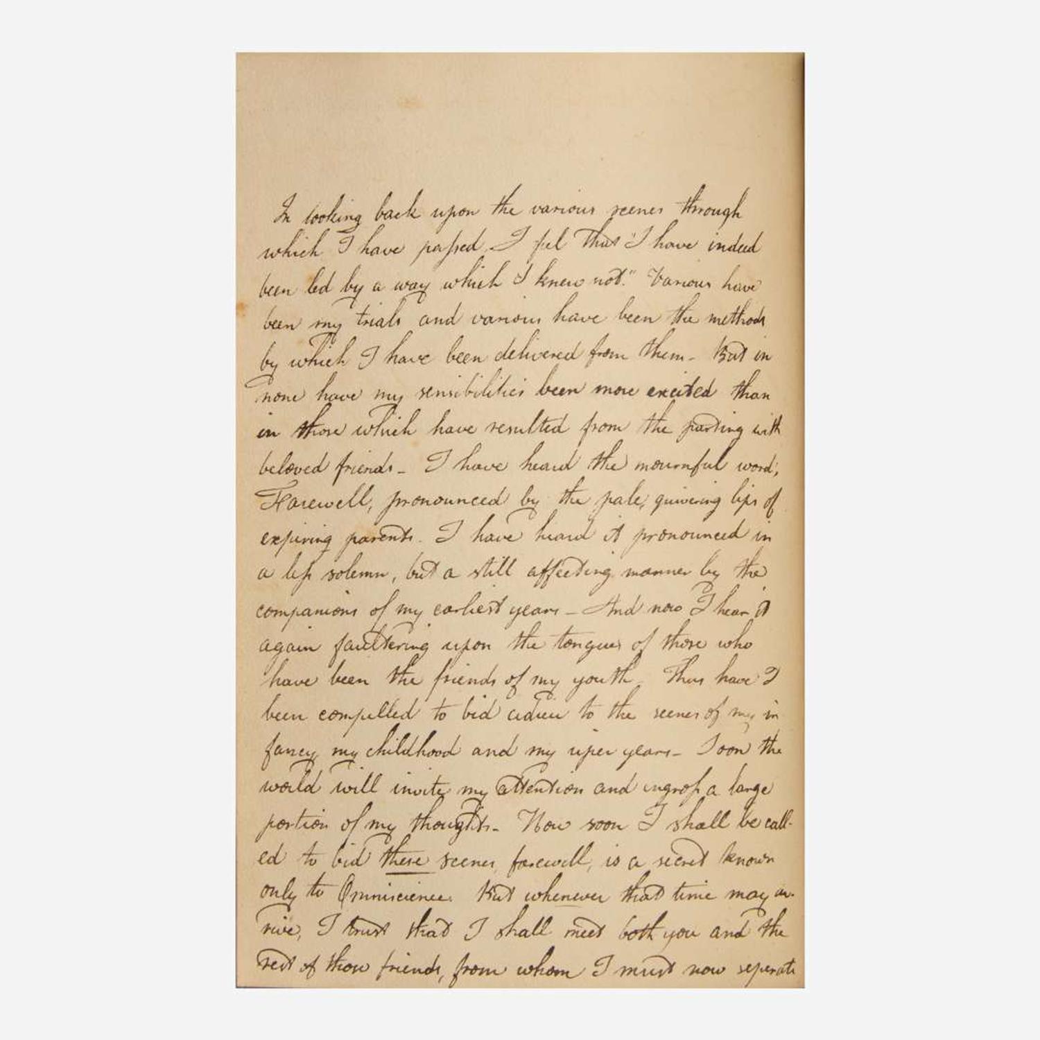[Americana] [Yale University] (Maverick, Samuel) 1825 Yale College Yearbook