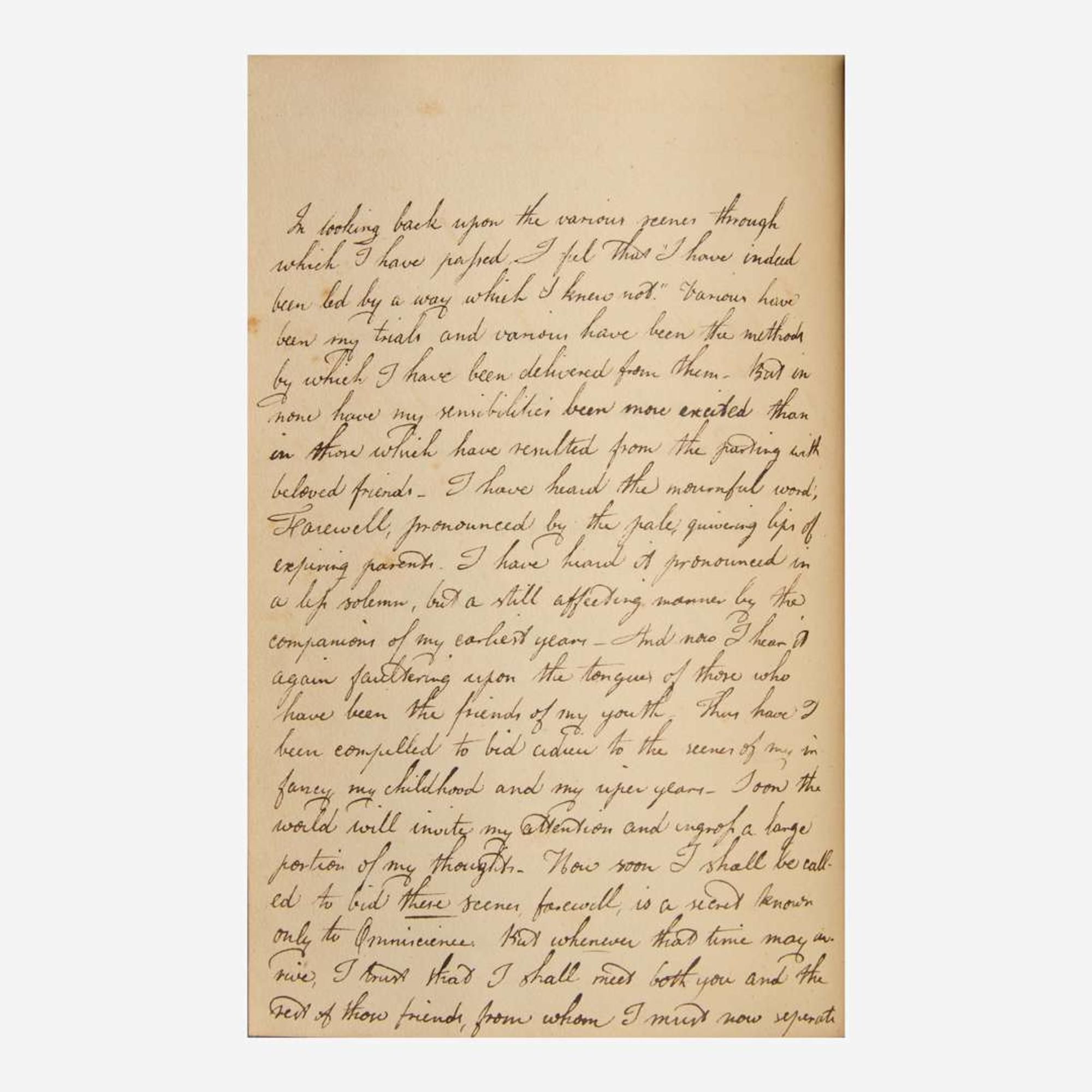 [Americana] [Yale University] (Maverick, Samuel) 1825 Yale College Yearbook