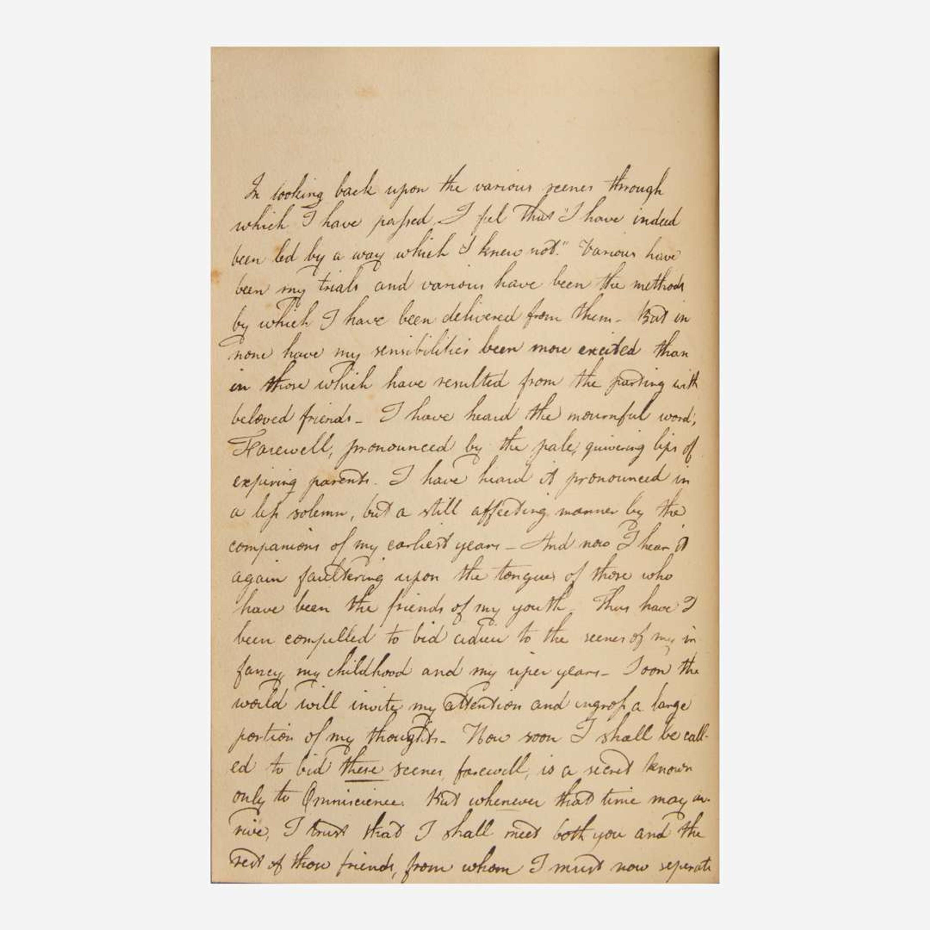 [Americana] [Yale University] (Maverick, Samuel) 1825 Yale College Yearbook