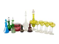 A Collection of Glass Stemware and Table Articles