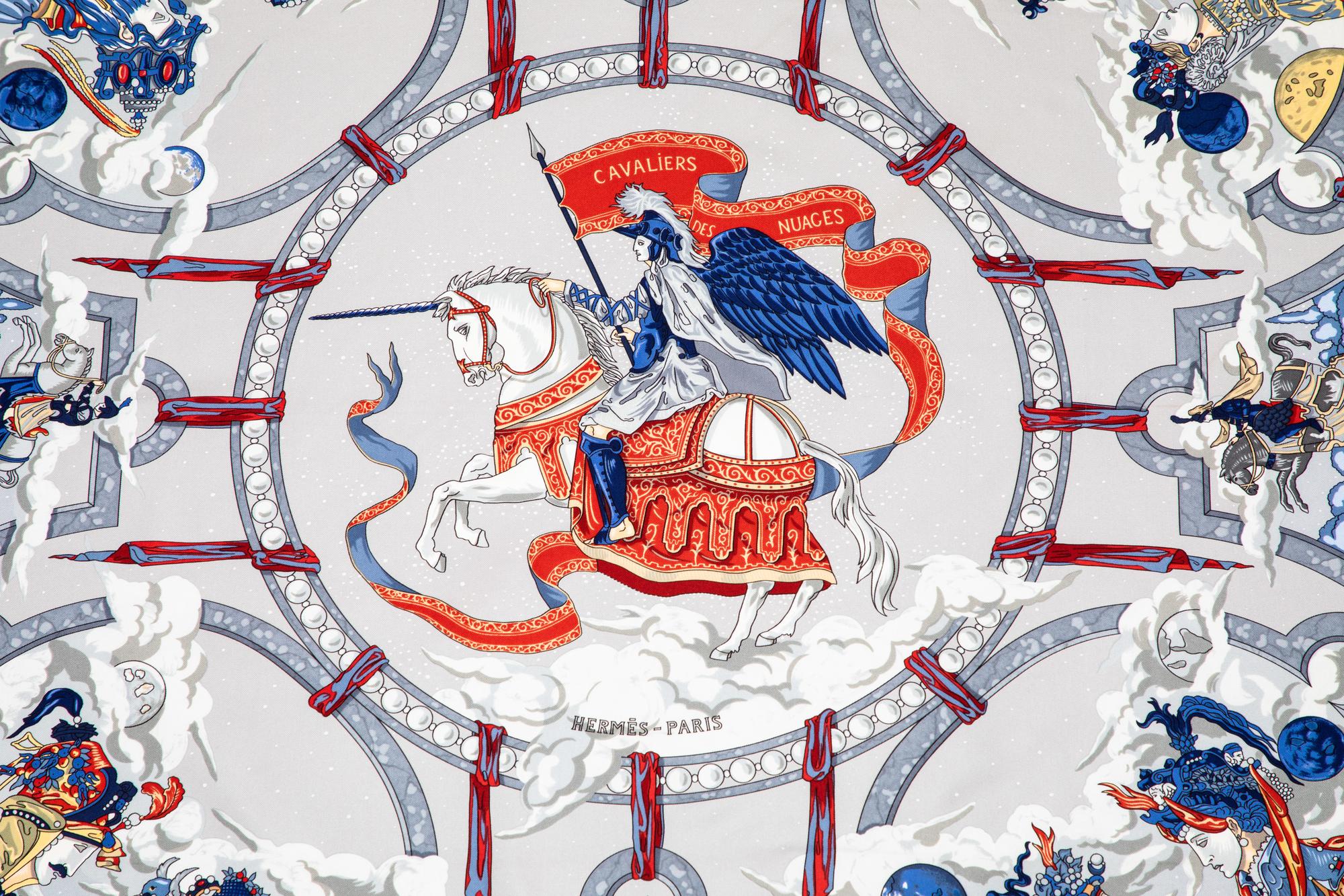 Hermès 90cm Silk Scarf,=