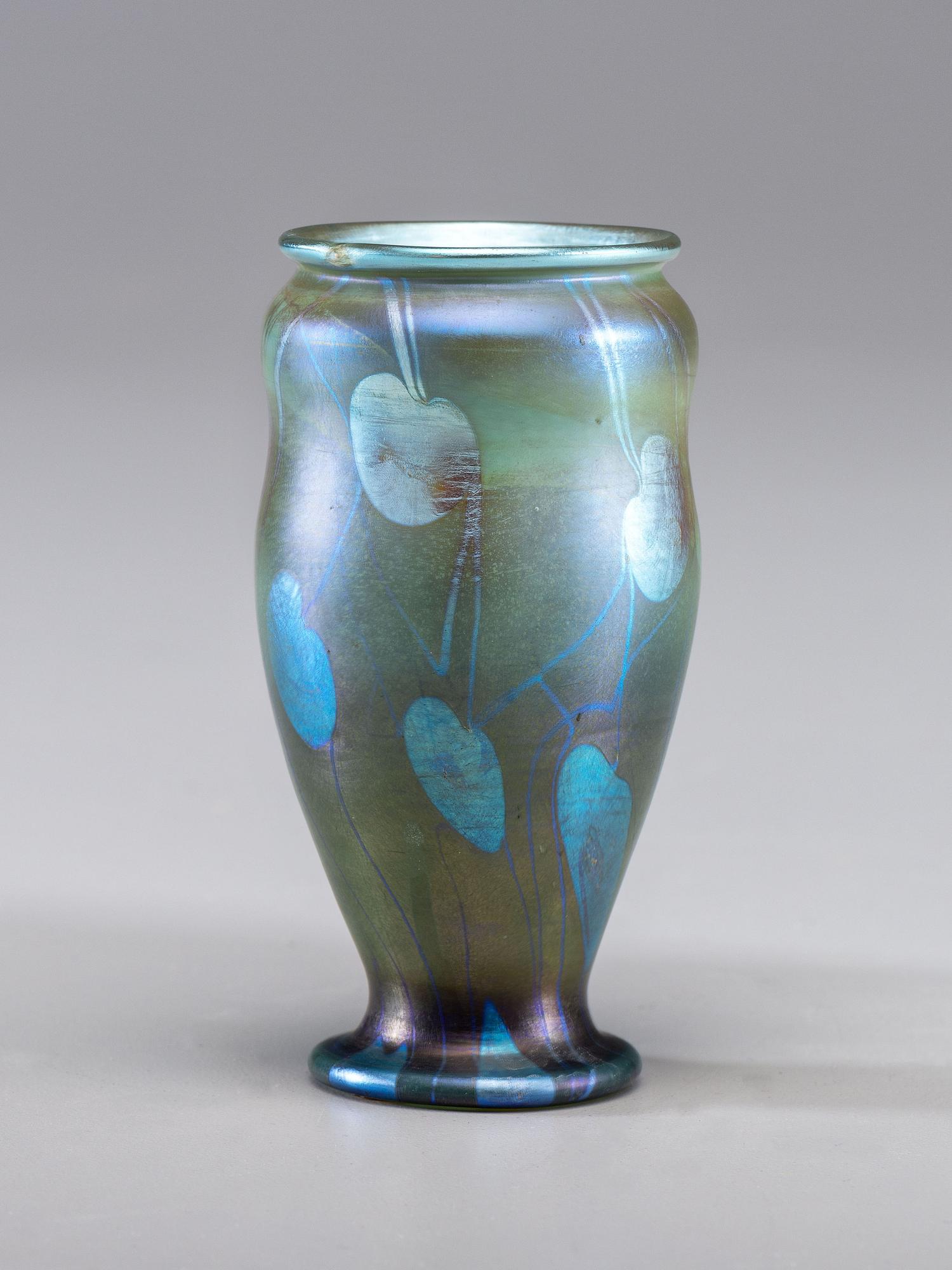 Lily Pad and Vine Decorated Vase, c. 1900