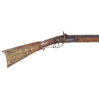 Attractive German Silver Mounted Full Stock Percussion Altered Kentucky Rifle Signed "Armstrong"