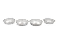 Four American Silver Nesting Dishes
