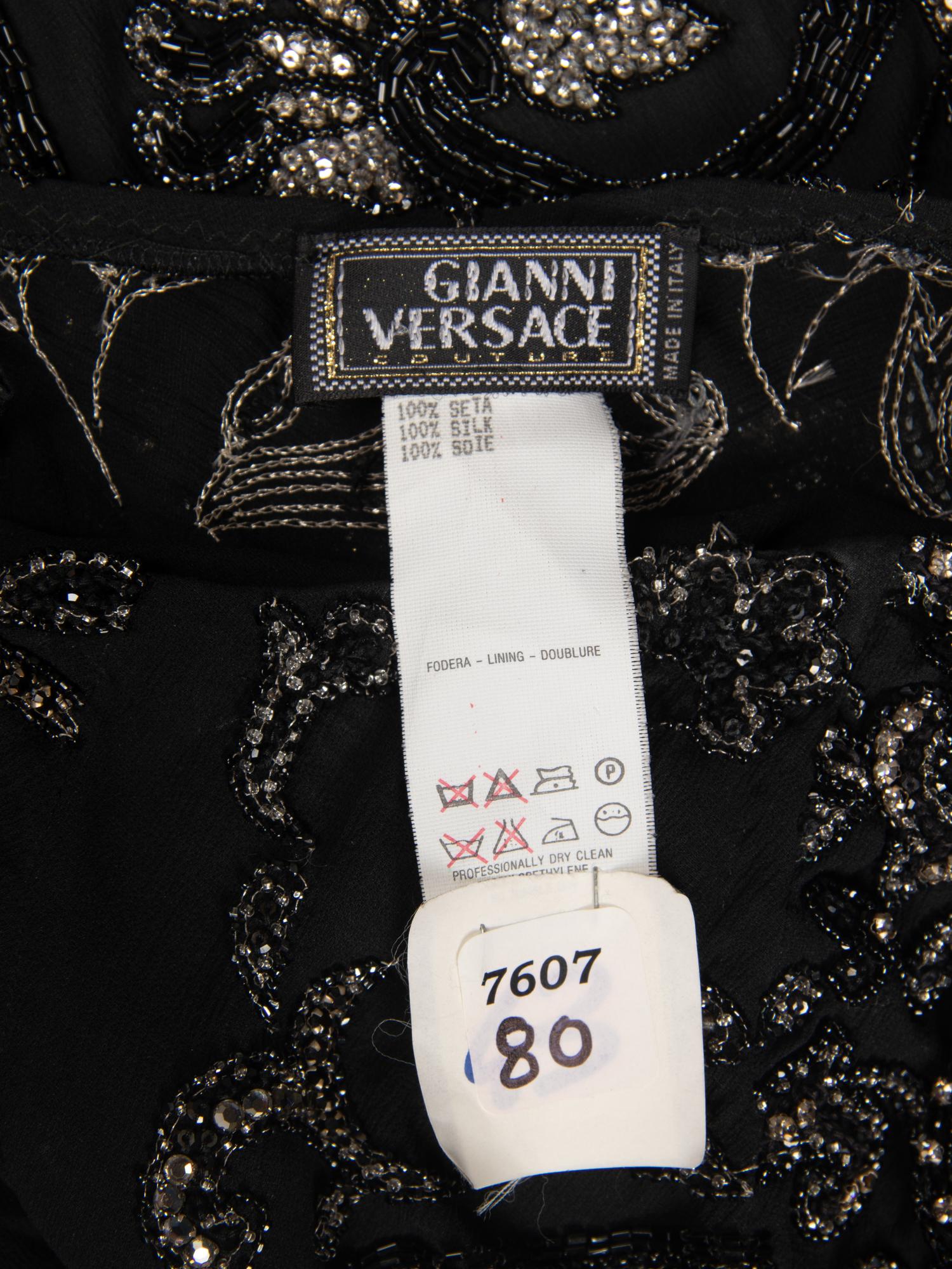 IMPORTANT GIANNI VERSACE COUTURE GOWN, FORMERLY OWNED BY GIANNI VERSACE, F/W 1987-88