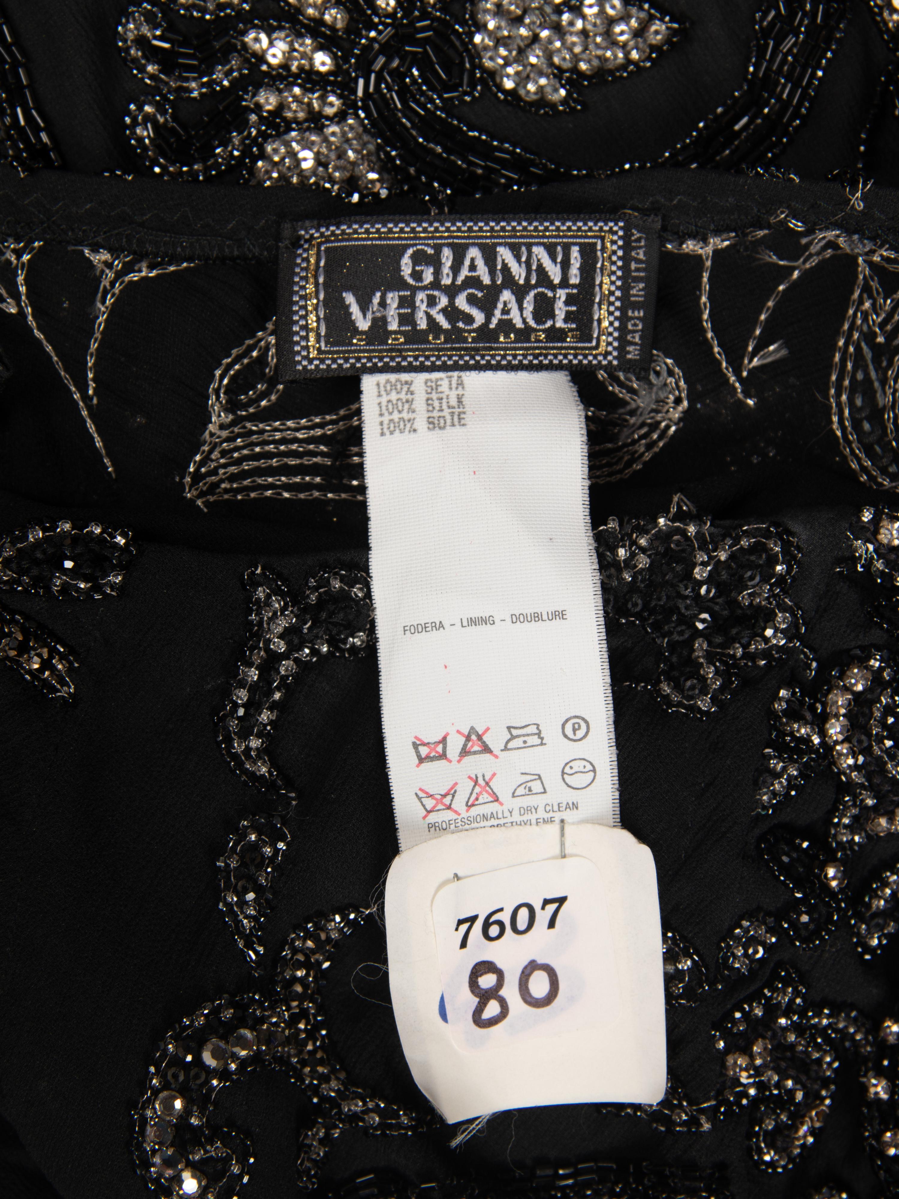 IMPORTANT GIANNI VERSACE COUTURE GOWN, FORMERLY OWNED BY GIANNI VERSACE, F/W 1987-88