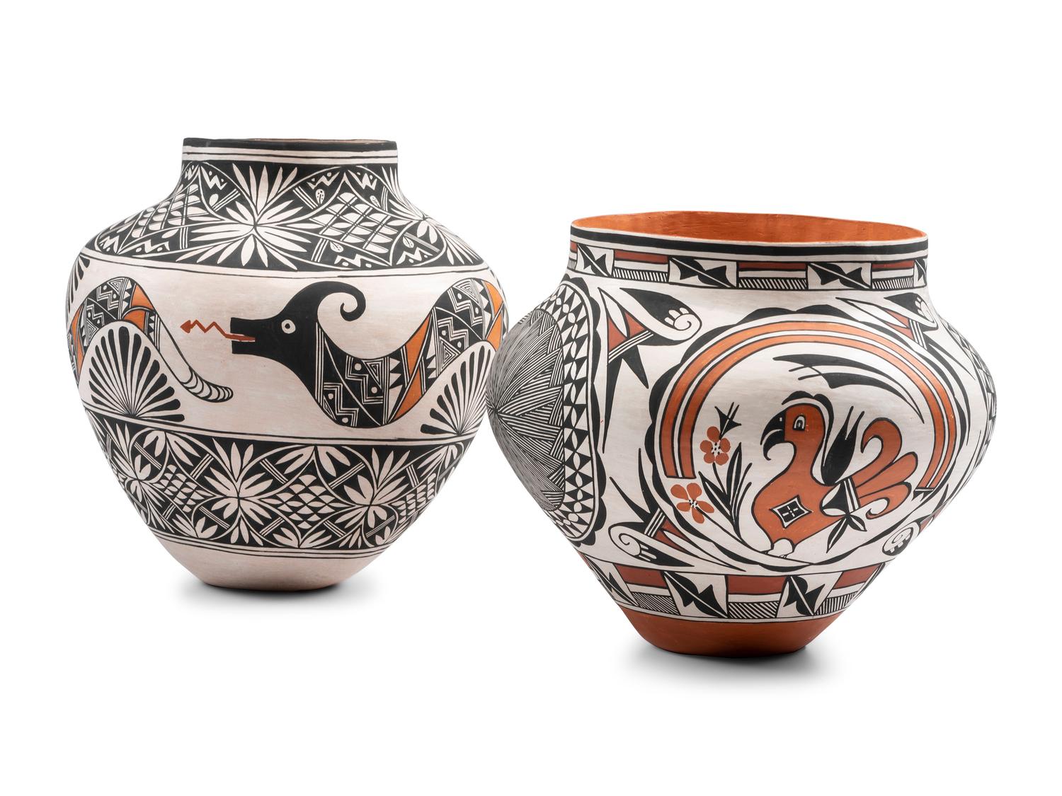 Polychrome Pottery Jars