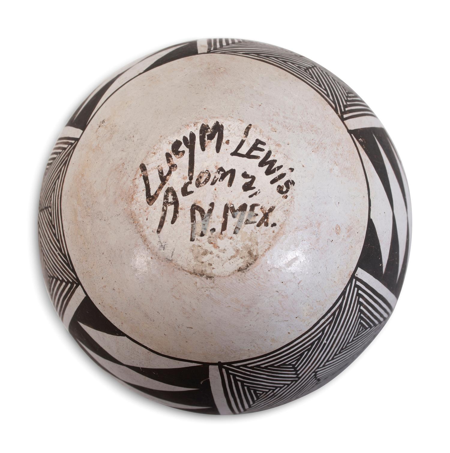 Black-on-White Pottery