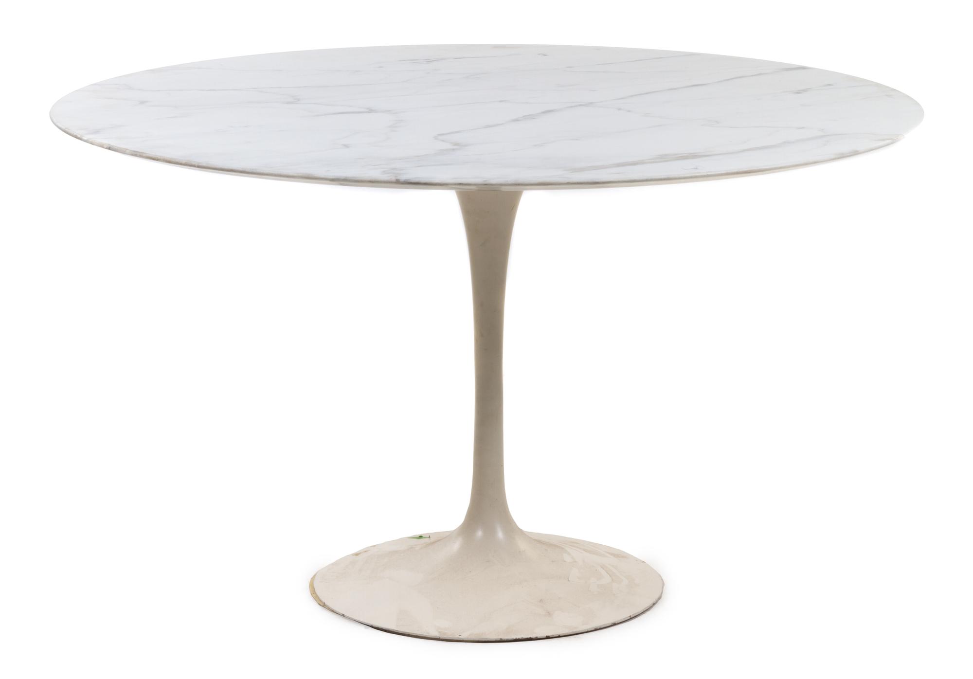 An Eero Saarinen for Knoll International Tulip Table Height 28 x diameter 48 inches.