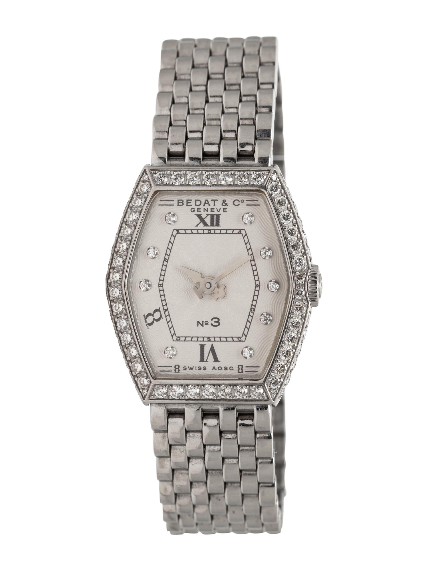 BEDAT & CO., REF. 306 STAINLESS STEEL AND DIAMOND 'NO 3' WATCH