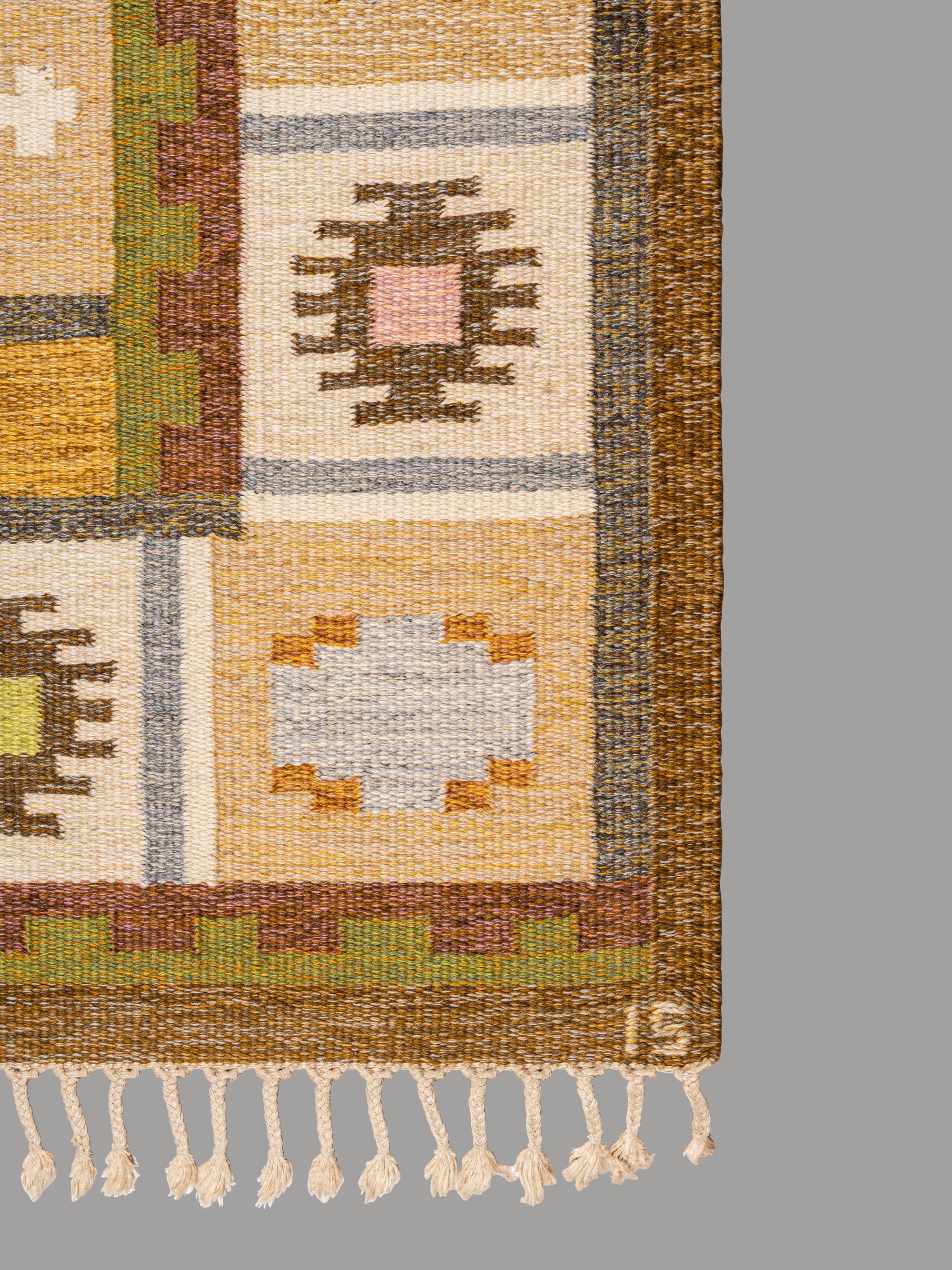 'Båstad' Flatweave Rug, c. 1960 Eric Ewers, Sweden