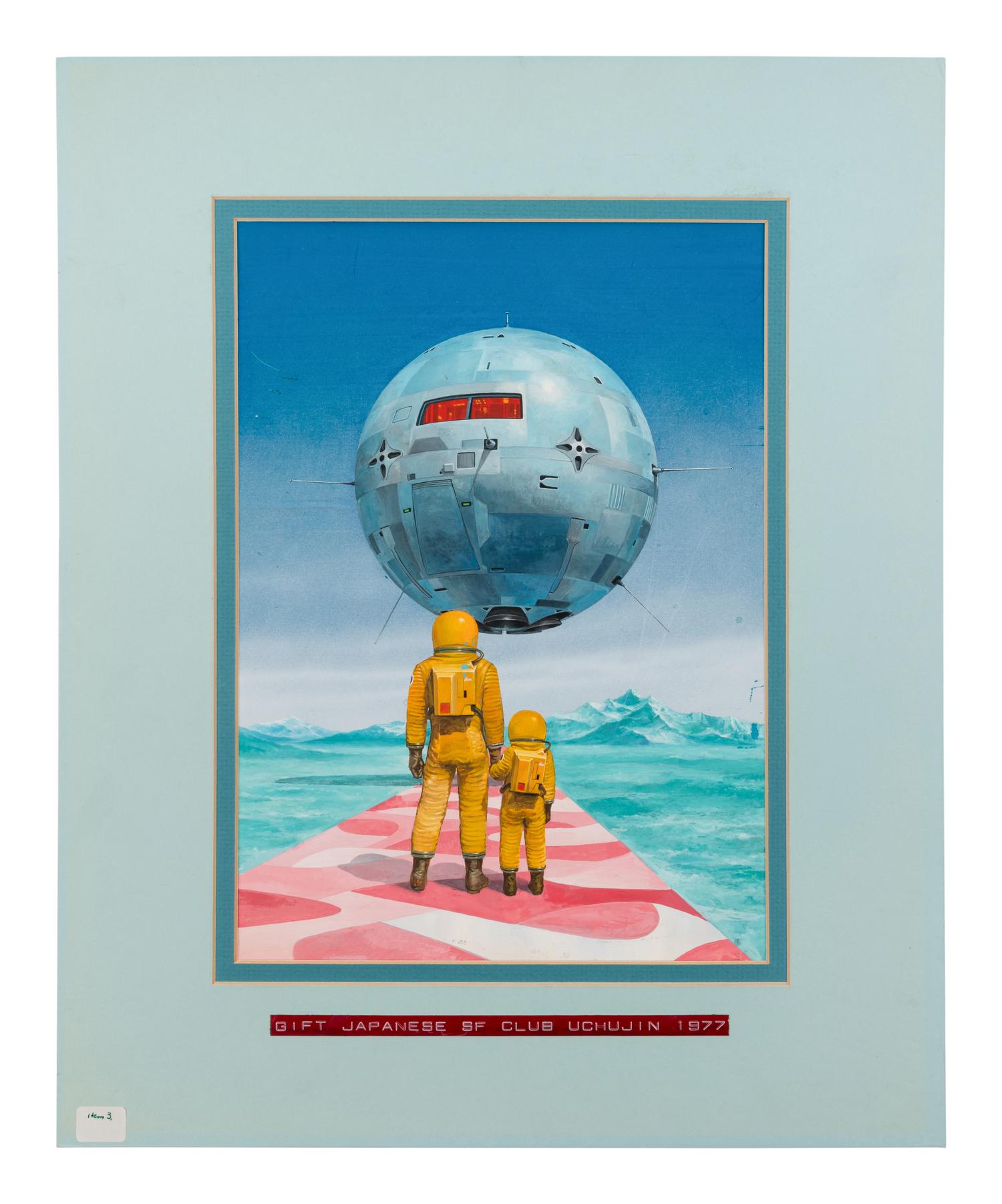 Original painting by unidentified artist used for Tokyo CosmiCon poster. 1977.