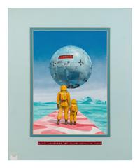 Original painting by unidentified artist used for Tokyo CosmiCon poster. 1977.