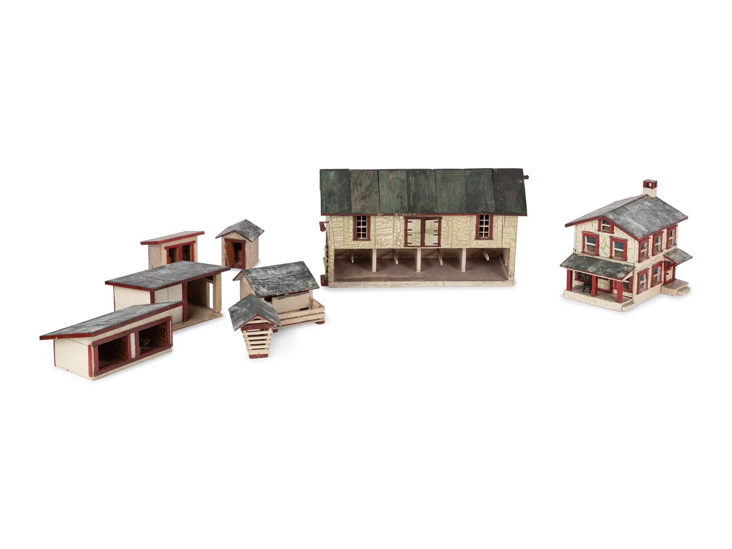 A German Farmhouse Toy Set