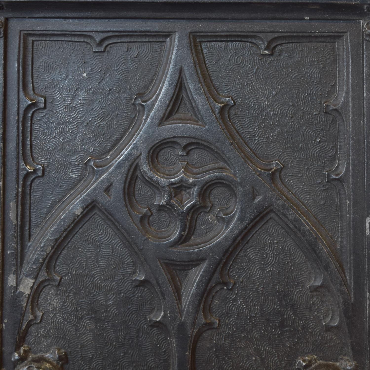 A Cast Aluminum Newel Post manufactured by the Winslow Brother's Foundry for the Isabella Building, Chicago, IL. 21.25" W x 11.5" D x 5 — United States, Circa 1893