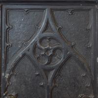 A Cast Aluminum Newel Post manufactured by the Winslow Brother's Foundry for the Isabella Building, Chicago, IL. 21.25" W x 11.5" D x 5 — United States, Circa 1893