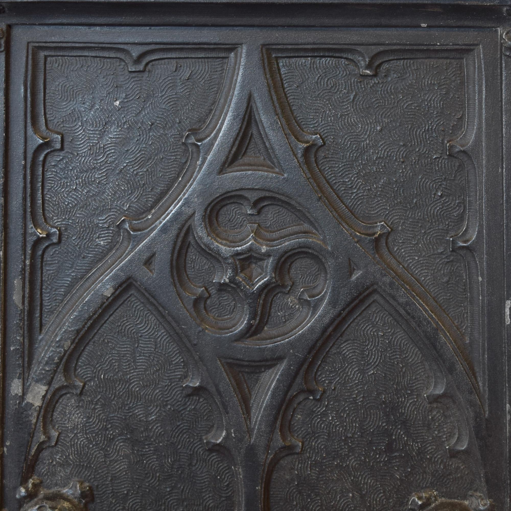 A Cast Aluminum Newel Post manufactured by the Winslow Brother's Foundry for the Isabella Building, Chicago, IL. 21.25" W x 11.5" D x 5 — United States, Circa 1893