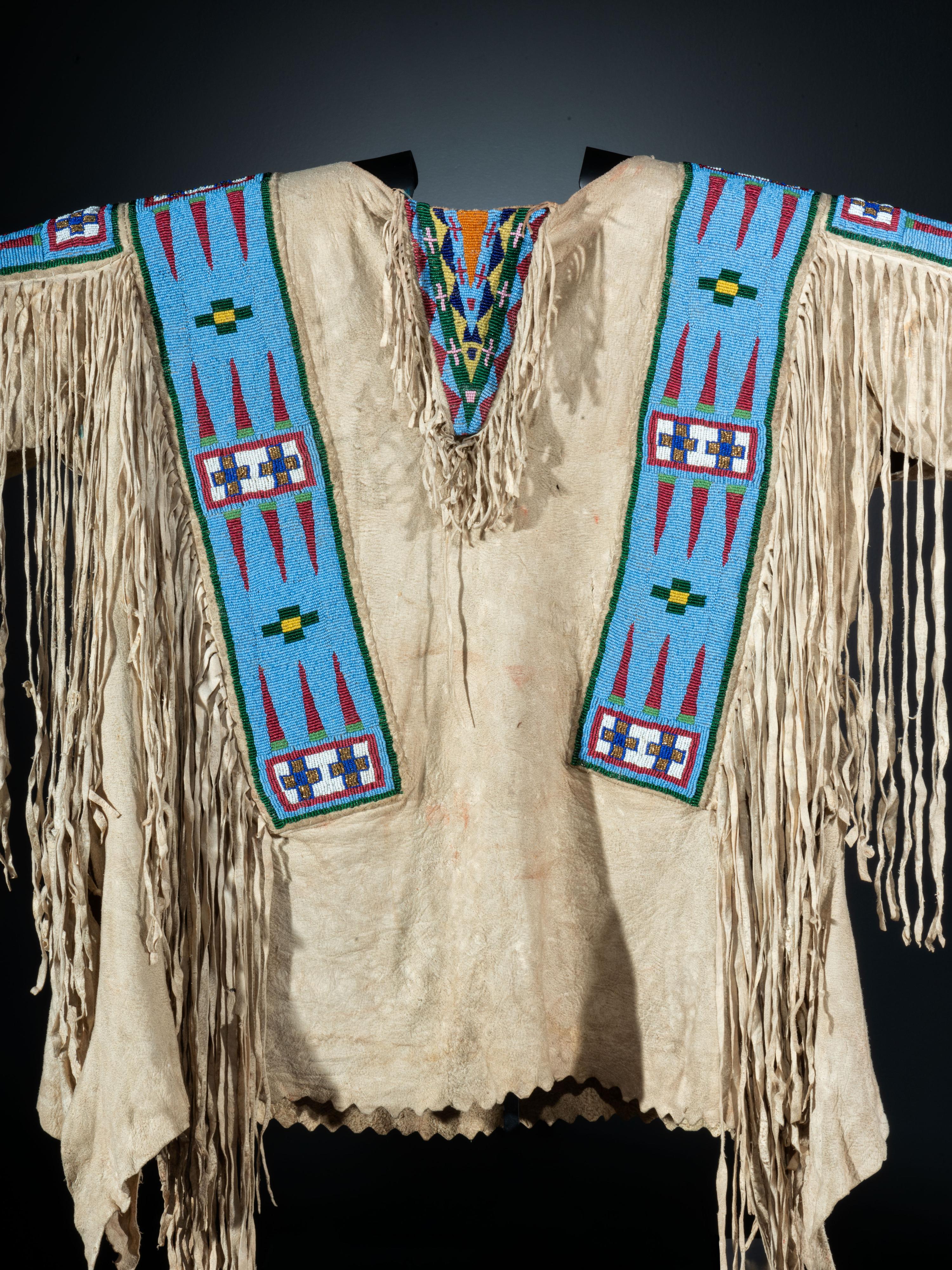 Assiniboine Beaded Hide Shirt