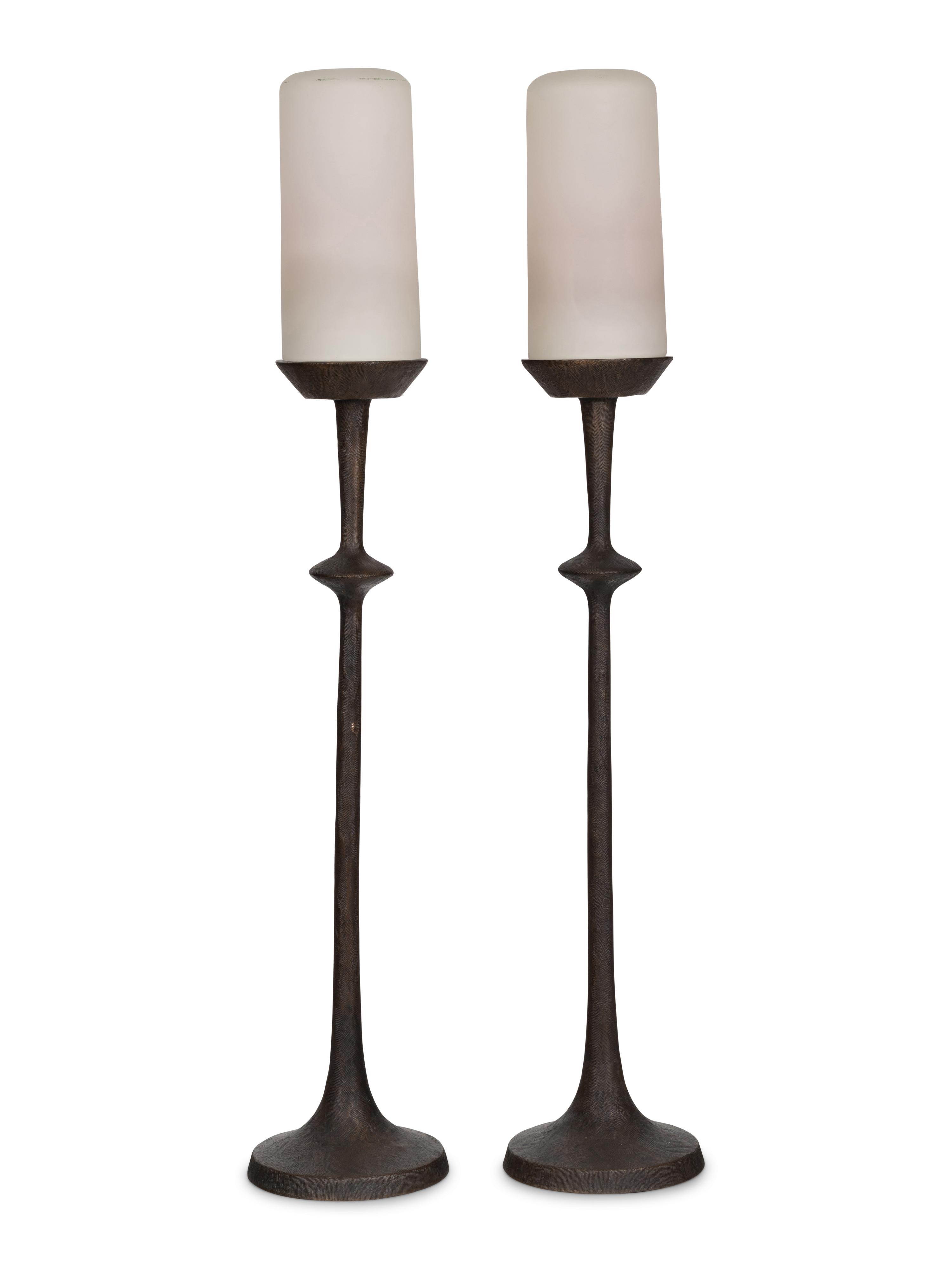 Pair of Alexandra Table Torchieres