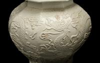 A Pair of Blanc de Chine Porcelain Hexagonal Jars