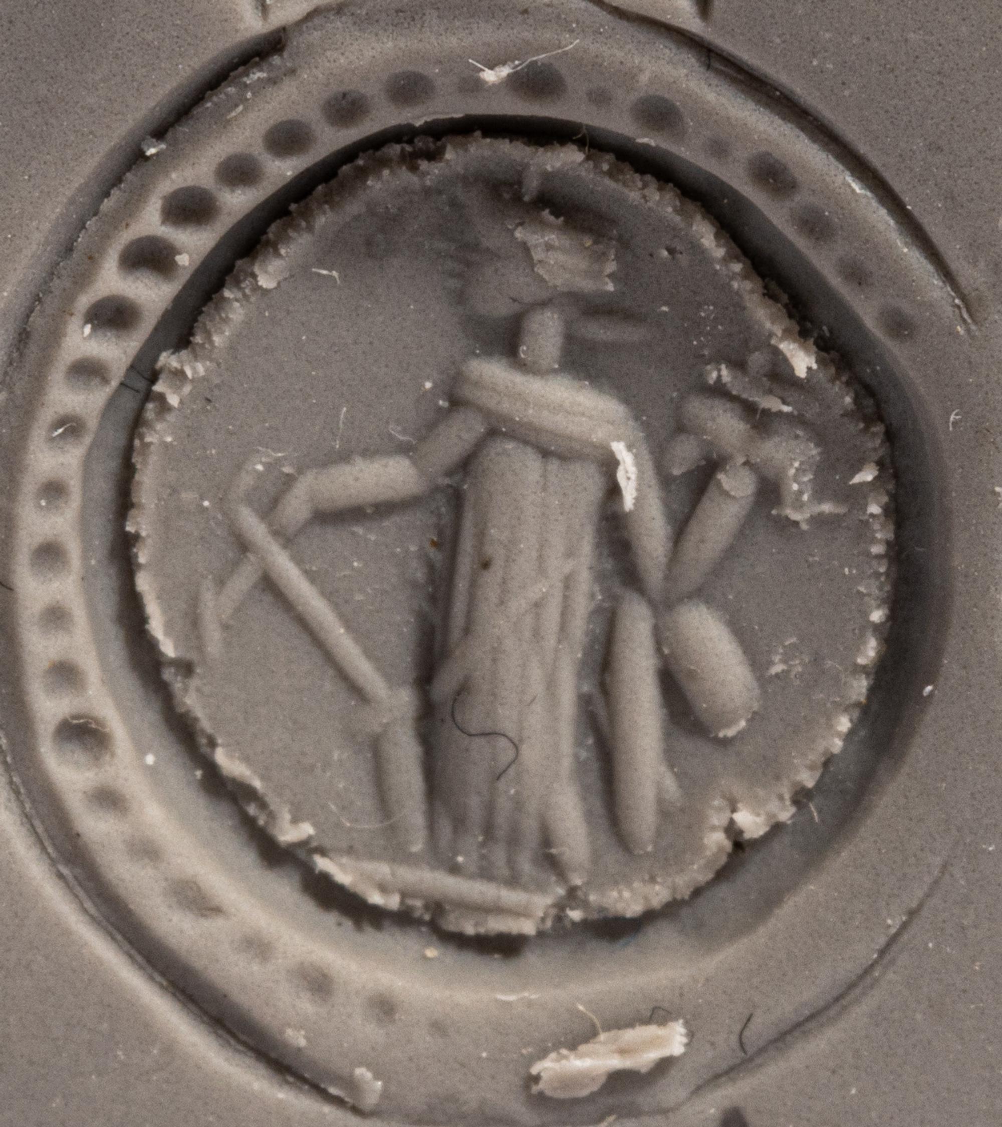 A Late Roman Gold and Stone Finger Ring with the Goddess Fortuna